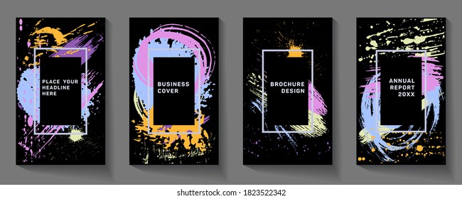 Abstract vector illustration. Applicable for placards, brochures, posters, covers and banners. Dynamic movement and spray of colors.