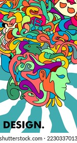 abstract vector illustration, abstract art, geometric vector