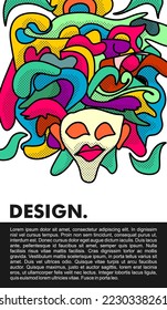 abstract vector illustration, abstract art, geometric vector, doodle