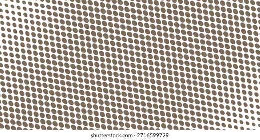 Abstract vector illustration backdrop: Black brown hue dotted offset screen gradation vector illustration: retro halftone texture background.