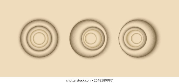 Abstract vector illustration backdrop: Abstract vector illustration backdrop: Soft peach-toned circular gradient with retro halftone dot texture, creating a fuzzy, smooth background.