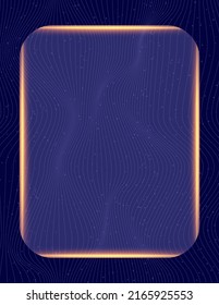Resumen de fondo de ilustración vectorial con patrón geométrico de onda azul y banner cuadrado brillante para diseño de cubierta mínima