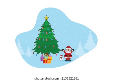 abstracto, vector, ilustración, fondo, ilustración de navidad