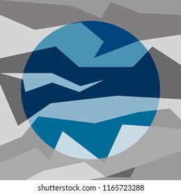 Abstract vector illustration background with circle