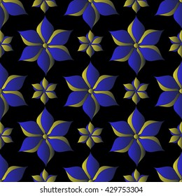 Abstract vector illustration background with decorative flowers