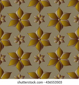 Abstract vector illustration background with decorative flowers