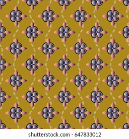 Abstract vector illustration background of decorative flowers
