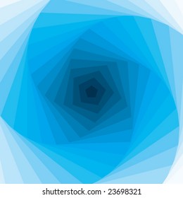 Abstract vector illustration background depicting a blue swirl.