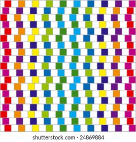 Abstract vector illustration background depicting colorful squares.