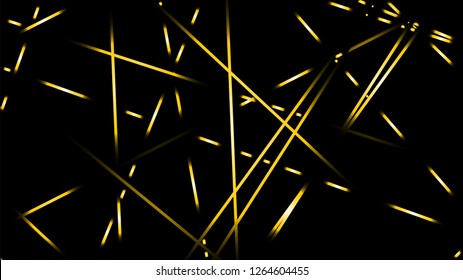 abstract vector illustration background light lines. color gold