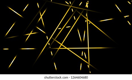 abstract vector illustration background light lines. color gold