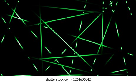 abstract vector illustration background light lines. color green