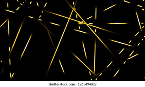 abstract vector illustration background light lines. color gold