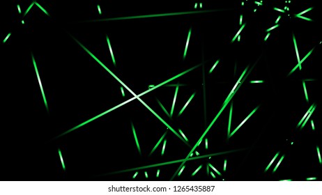 abstract vector illustration background light lines. color green