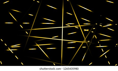 abstract vector illustration background light lines. color gold
