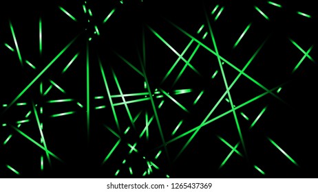 abstract vector illustration background light lines. color green