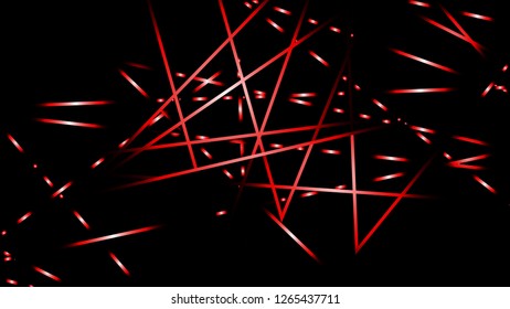 abstract vector illustration background light lines. color red