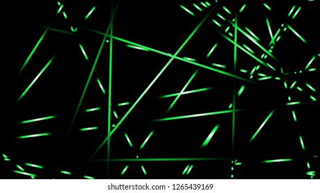 abstract vector illustration background light lines. color green