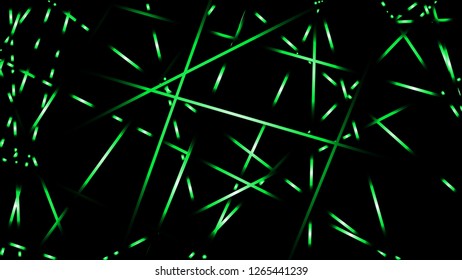 abstract vector illustration background light lines. color green