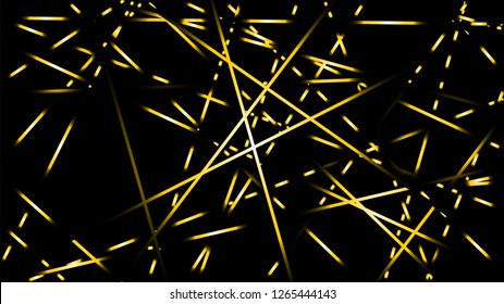 abstract vector illustration background light lines. color gold