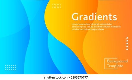 abstract vector illustration background template, color gradation. can be used for presentation templates
