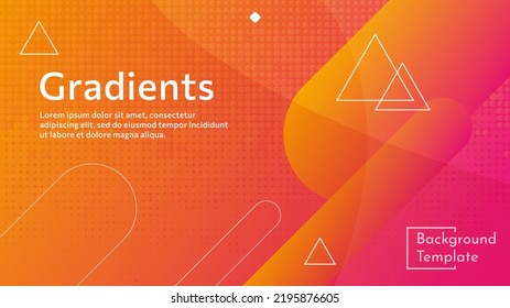 abstract vector illustration background template, color gradation. can be used for presentation templates