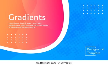 abstract vector illustration background template, color gradation. can be used for presentation templates