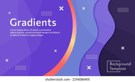 abstract vector illustration background template, color gradation. can be used for presentation templates