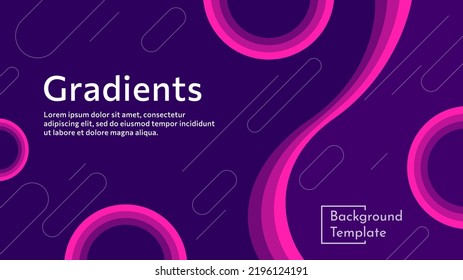 abstract vector illustration background template, color gradation. can be used for presentation templates