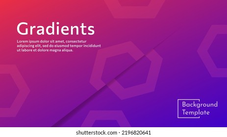 Abstract vector illustration background template, graded color. can be used for presentation templates
