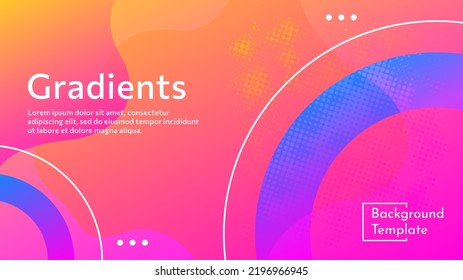 Abstract vector illustration background template, graded color. can be used for presentation templates