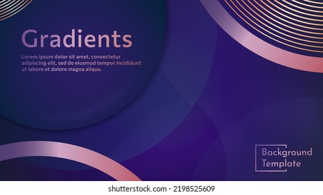 Abstract vector illustration background template, graded color. can be used for presentation templates