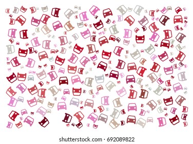 Abstract vector illustration background texture made of cars