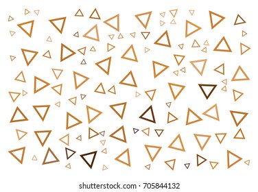 Abstract vector illustration background texture made of triangles with colors of soft brown 