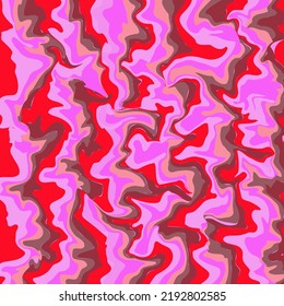 Abstrakte Vektorgrafik von schönen rosafarbenen, violetten, roten, braunen, gewellten Linien für den Hintergrund.