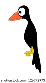 Abstract vector vector illustration of bird cartoon style
