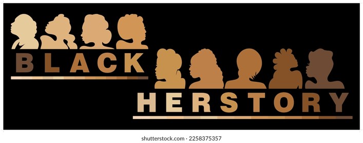 An abstract vector illustration of Black History Month focussing on the month of February 2023