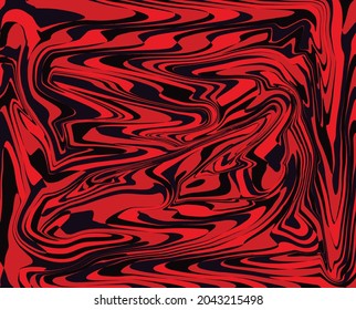 Abstract vector illustration of black and red color