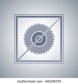 Abstract vector illustration.Saw blade.