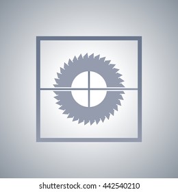 Abstract vector illustration.Saw blade.