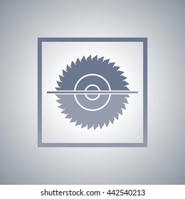 Abstract vector illustration.Saw blade.