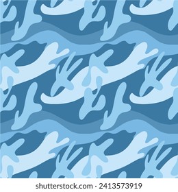 ilustración vectorial abstracta en color azul
