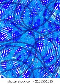 Ilustración vector abstracta en colores azules 