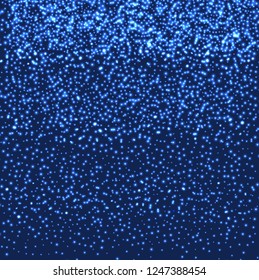 Abstract vector illustration of blue glitter stream.