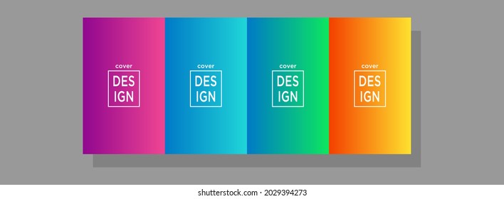 Abstract Vector illustration of bright color pattern background with gradient line texture for minimal dynamic cover design. Blue, pink, yellow, green placard poster template
