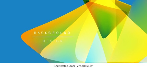 Ilustración vectorial Abstractas. Los colores brillantes se mezclan, creando Formas dinámicas. El texto lee el diseño de fondo. Elemento visual moderno y vibrante.