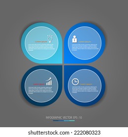 Abstract vector illustration can be used for workflow layout, diagram, number options, web design