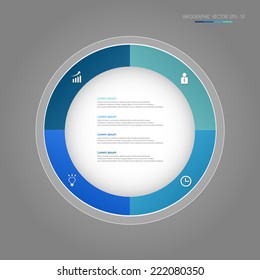 Abstract vector illustration can be used for workflow layout, diagram, number options, web design