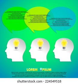 Abstract vector illustration. Can be used for infographic, workflow layout, steps design,  diagram, number options, web design, etc.
