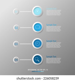 Abstract vector illustration can be used for number options, web design
